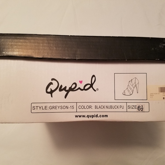 Qupid size 6 black heels (New) - Picture 5 of 6